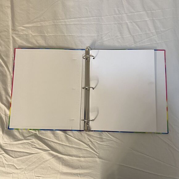 Vintage Lisa Frank Girl Power Binder 3 Ring Notebook Girl Friends Y2K - Picture 2 of 8